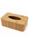 Natural Bamboo & Wood Rectangular Tissue Box Cover Natural Decorative Holder Home Office Case Box
