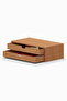 Desna Two-Tier Two-Drawer Cabinet - Cherry |   34 cm X 19 cm X 10.8 cm | - 7