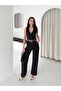 Women's Tree Bark Belted High Waist Crepe Trousers - 3