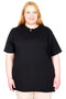 Mode XL Real Big Size Women's T-Shirt Lycra Combed Cotton 20149 Black - 6