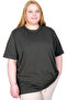 Mode XL Real Big Size Women's T-Shirt Lycra Combed Cotton 20149 Haki - 4