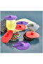 6 pieces silicone vacuum bowl lid airtight breakfast lid 11 cm - 3