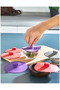 6 pieces silicone vacuum bowl lid airtight breakfast lid 11 cm - 5
