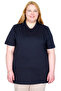 Mode XL Real Big Size Women's T-Shirt V-Neck 100% Cotton Combed U20032 Dark Blue - 6