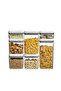 7-Piece Stackable Airtight Food Containers,BPA-Free,One-Button Open
