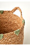 Auris Handled Basket Natural (30X28X24 cm) - 4