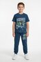 Blue Crocodile Printed Tracksuit Boys' T-Shirt 2-Piece Set 23915