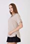 Women's Textured Aerobin Half Sleeve Relaxed Fit Shirt - 7