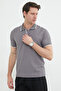 Striped Half Zip Polo Neck T-Shirt - 2