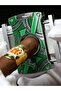 Orange - Portable Stainless Steel Two-Piece Cigar Set with Double Flame Direct Windproof Cigar Lighter and Sharp Blade Cutter - 6