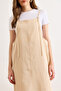 Women's Stone Strap Adjustable Slim Gabardine Dress Elb-19002644 - 4