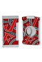 Red - Portable Stainless Steel Two-Piece Cigar Set with Double Flame Direct Windproof Cigar Lighter and Sharp Blade Cutter - 2