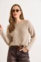 Women's Stone Boat Neck Seasonal Knitwear Blouse Blz-19003252 - 2