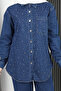 Stone Detailed Double Denim Set - 2