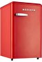 123L Retro Style Single Door Refrigerator - 3