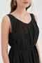 Women's Belt Detailed Sleeveless Lined Design Dress - 6