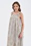 Women's Strappy Double-Piece Look Lined Design Dress - 4