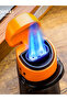 Orange - Gradient Color Double Jet Flame Cigar Lighter With Cigar Holder Lightweight Camping - 3