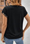 Women's V-Neck Cross-Button Detailed Viscose Blouse - 3