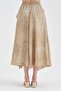 Women's Three-Piece Scarf Detailed Top and Bottom Design Skirt Set - 5