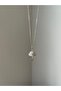 Silver Zircon Stone Umbrella Model Steel Necklace - 3