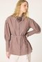 Rose Detailed Striped Shirt - 2