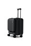 Premium 18" Hardshell Polycarbonate Rolling Laptop Pilot Bag - Water Resistant 4-Wheel Spi - 4