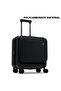 Premium 18" Hardshell Polycarbonate Rolling Laptop Pilot Bag - Water Resistant 4-Wheel Spi - 3