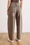 Women's Coffee Color High Waist Boyfriend Jeans with Side Pockets Jea-19000122 - 6