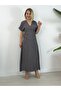 5478 Waist Draped, V-Neck, Tencel Fabric Dress