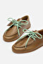 Misty Lace up Genuine Leather Barefoot Moccasin - 5