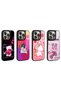 iPhone 15 Pro Max Case Shining Embossed Iconic Figure Brsa Amas Silicone Cover - White - 3