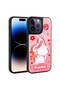 iPhone 14 Pro Case Shining Embossed Iconic Figure Brsa Amas Silicone Cover - Black - 2