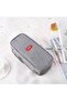 Foldable Pencil Case Zipper Big Capacity Canvas Pencil Pouch Stationery - 4