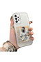 Samsung Galaxy A73 Compatible Hard Acrylic Back Silicone Edge Lens Protection Case
