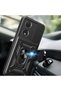 Honor 90 Compatible Case with Magnetic Stand and Camera Protection Brsa Sliding Vega Cover-Black - 4
