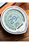 Grey Electronic Temperature and Humidity Meter Cigar Temperature and Humidity Meter