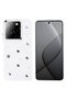 Tecno Spark 20 Pro 5g Case with Airbag Design, Silvery Transparent Brsa Pole Cover - Star