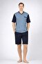 Men's 3-Piece Pajama Set, Jacquard, 100% Cotton, Boxed