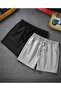 Shorts 3 Pieces Black Gray Navy Blue Shorts Comfortable Fit - 2