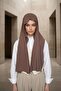 شال قطني ممشط عملي يومي مضاد للانزلاق، PS-60، شوكولاتة - 4