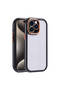 iPhone 15 Pro Case with Camera Protection, Colorful Edge and Frame Design, Brsa Vitamin Cover-Black