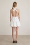 Halter Neck Vest Formed Balloon Dress Ecru - 3