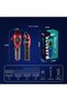 NG-9009 Ultra Premium Haircut Clipper DLC Fade Blades 9000-10000RPM Taper Lever 120min Battery Blue - 2