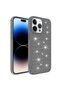 iPhone 14 Pro Compatible Aihttgli Shiny Design Brsa Snow Case-Black