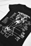 Black Harmful Effect Gothic Y2K Short Sleeve Crop - 2