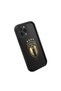 iPhone 16 Pro Compatible Black Silicone Case with Shockproof Camera Protection - 3