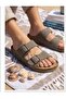 Men's Cork Sole Large Size (46-47-48-49) Double Buckle Anatomical Daily Summer Slippers Vison