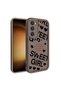 Galaxy S23 Case with Camera Protection Printed Back Surface Brsa Classy Cover - Black - 4