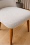 Kitchen Chair Cover Large Oval Jacquard Fabric, New Bohemian Pattern Washable Stretch Elastic Chair Cover (1 Piece) - 4